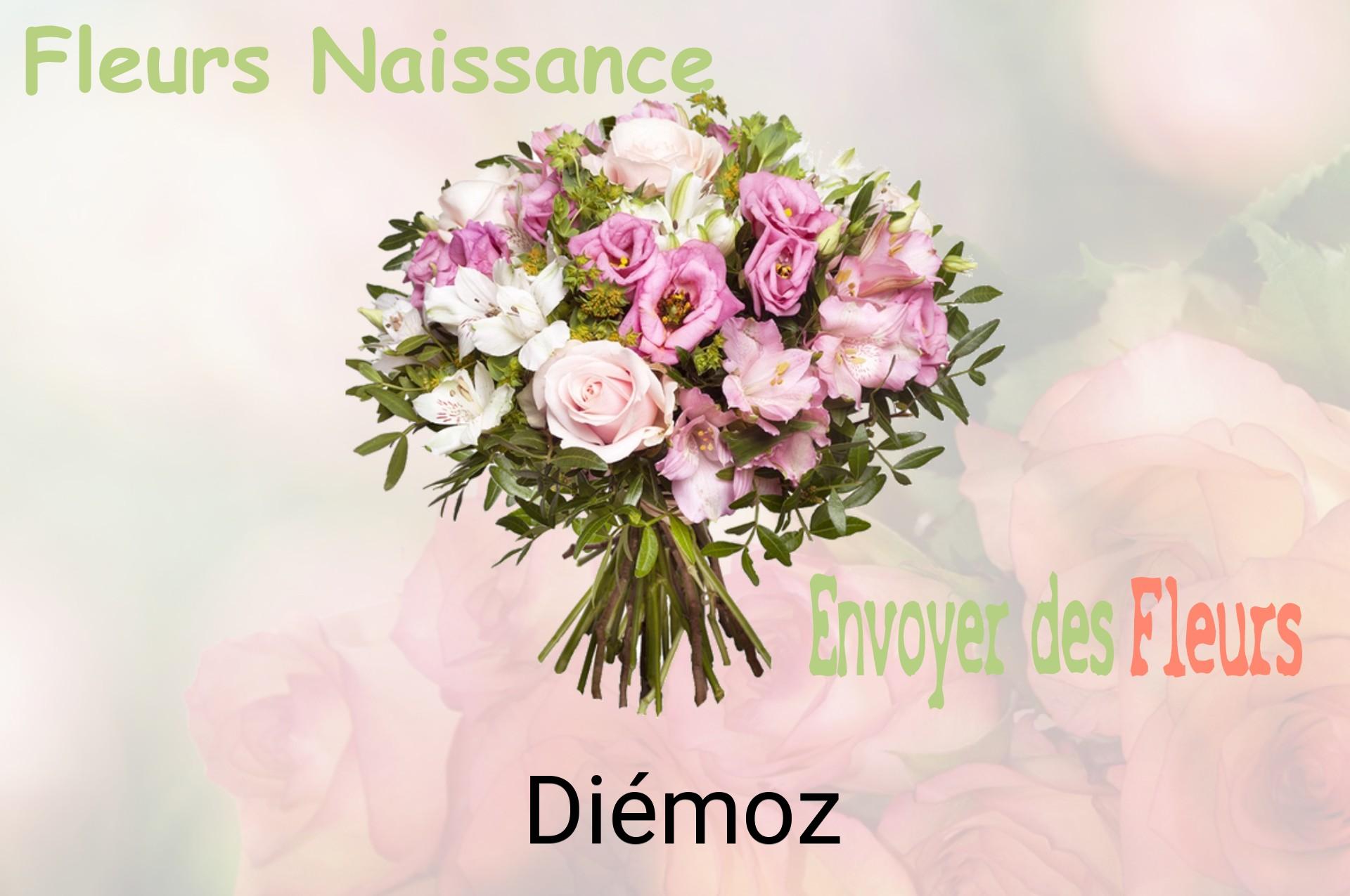 Bouquet de fleurs de naissance livré à Diémoz